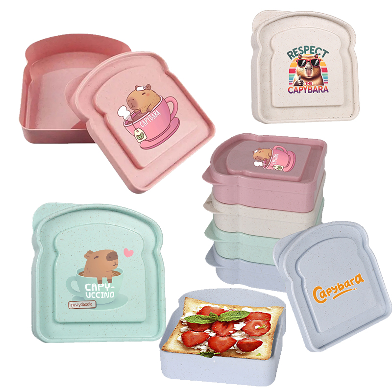Meal Prep Microwave - Капибара, сэндвич, футляр для хранения еды,
