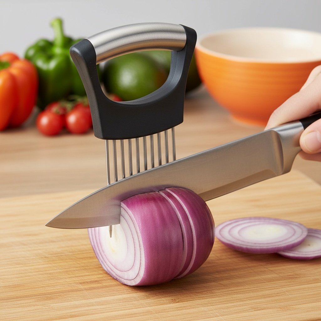 Onion Holder Slicer - 1 шт. Держатель-державка для нарезки лука