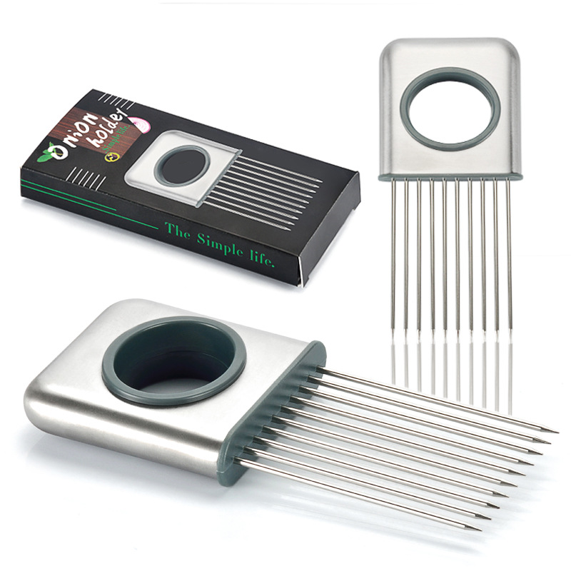 Onion Holder Slicer - Иглы для нарезки лука из нержавеющей