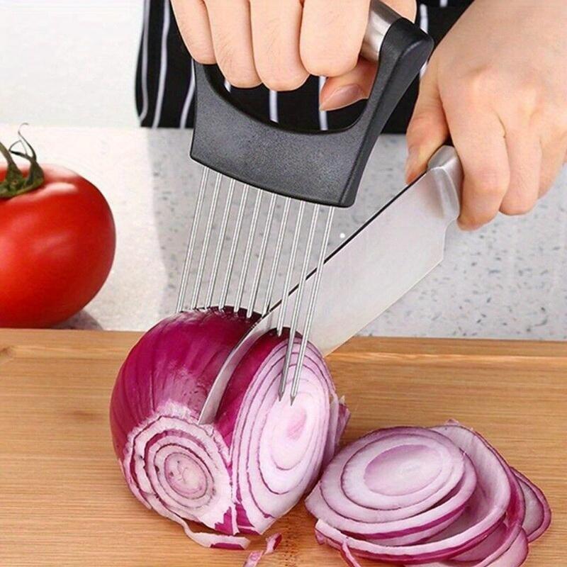 Onion Holder Slicer - 1 шт. стальная игла-нож для нарезки