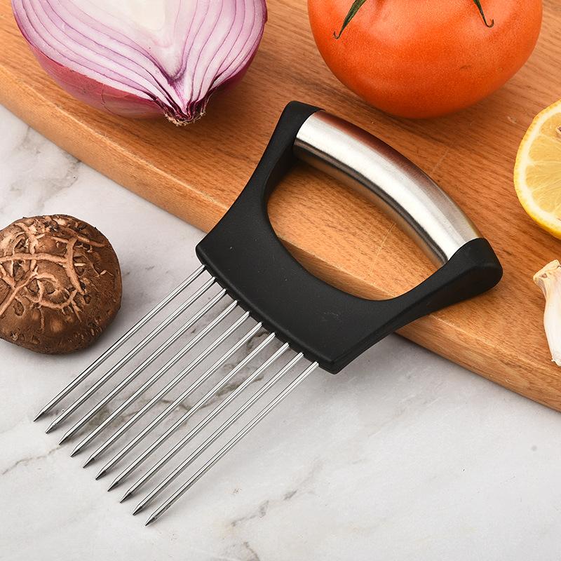 Держатель для нарезки лука из  – обзор и цена Onion Holder Slicer