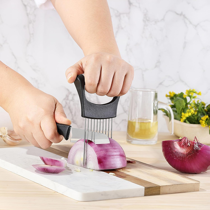 Держатель для нарезки лука из  – обзор и цена Onion Holder Slicer