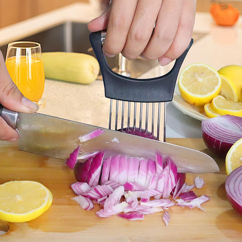 Держатель для нарезки лука из  – обзор и цена Onion Holder Slicer