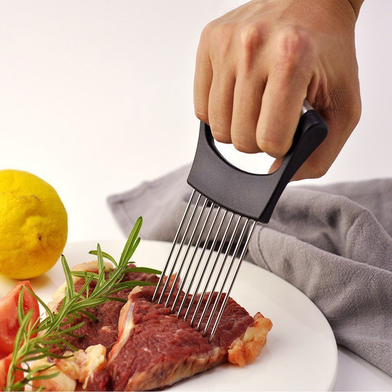 Держатель для нарезки лука из  – обзор и цена Onion Holder Slicer