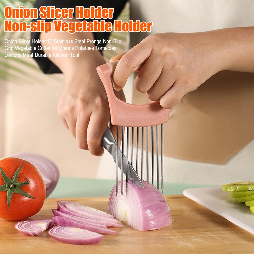 Инструмент для нарезки овощей, – обзор и цена Onion Holder Slicer