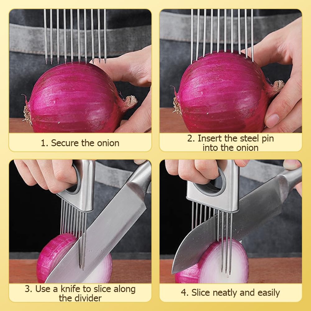 ABFU-2 шт. Держатель для ломти – обзор и цена Onion Holder Slicer