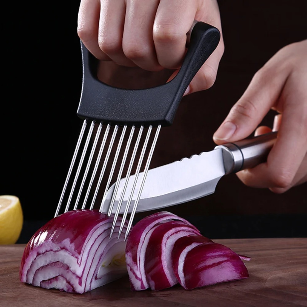 Держатель для нарезки овощей и – обзор и цена Onion Holder Slicer