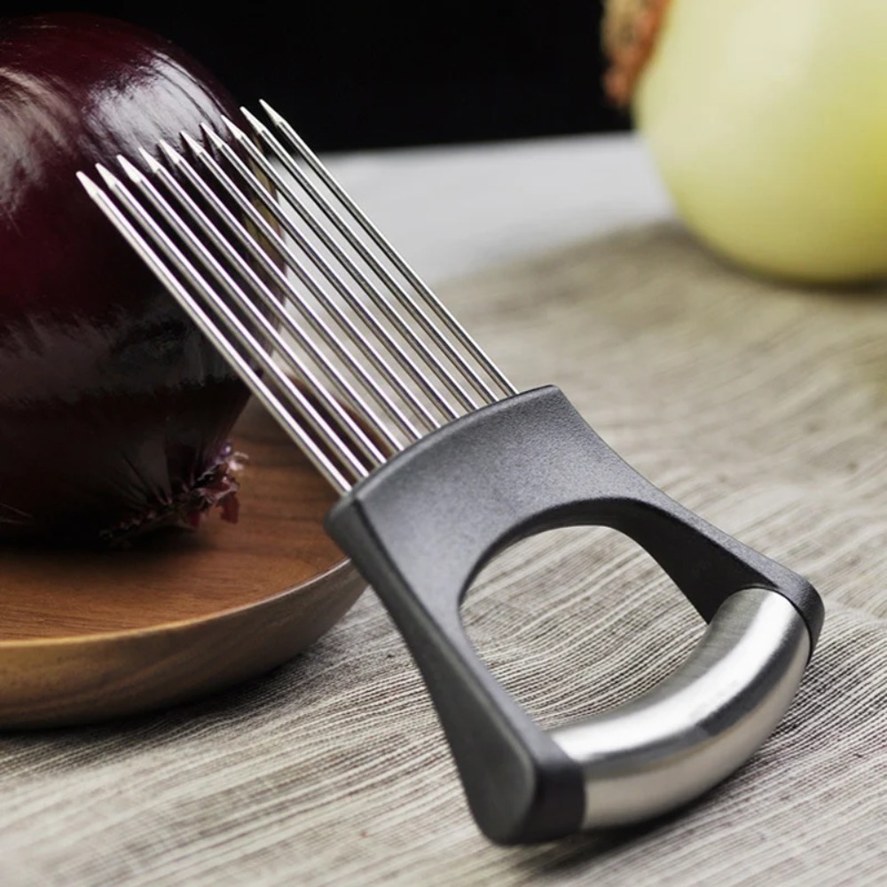 Держатель для нарезки овощей и – обзор и цена Onion Holder Slicer