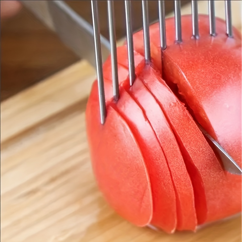 1/4 шт. Нержавеющая сталь игла – обзор и цена Onion Holder Slicer