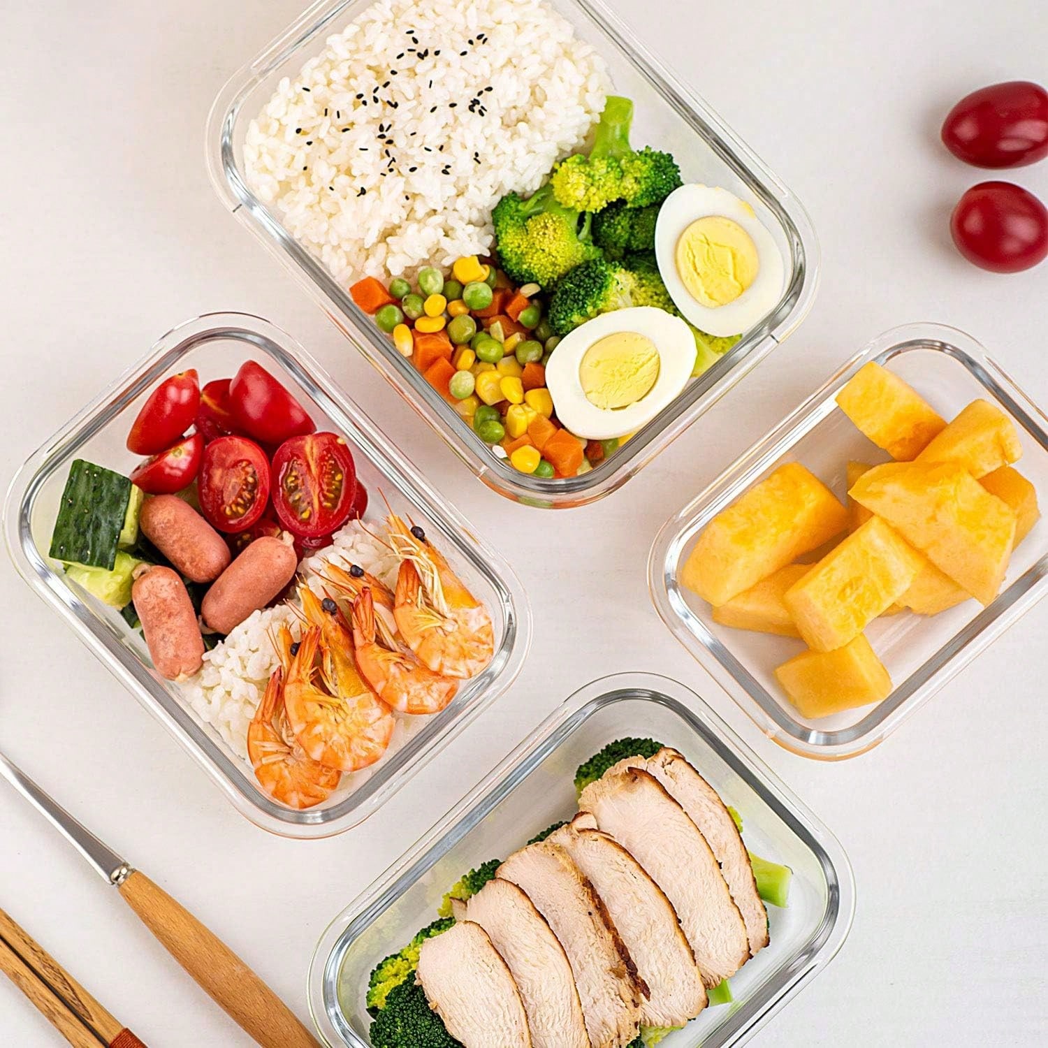 Набор из 10 стеклянных контейн – обзор и цена Meal Prep Microwave
