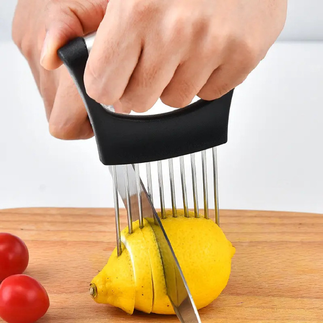Держатель для нарезки овощей и – обзор и цена Onion Holder Slicer