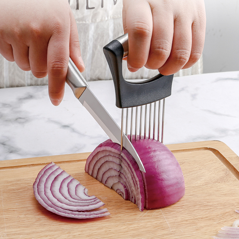 Держатель для нарезки овощей и – обзор и цена Onion Holder Slicer
