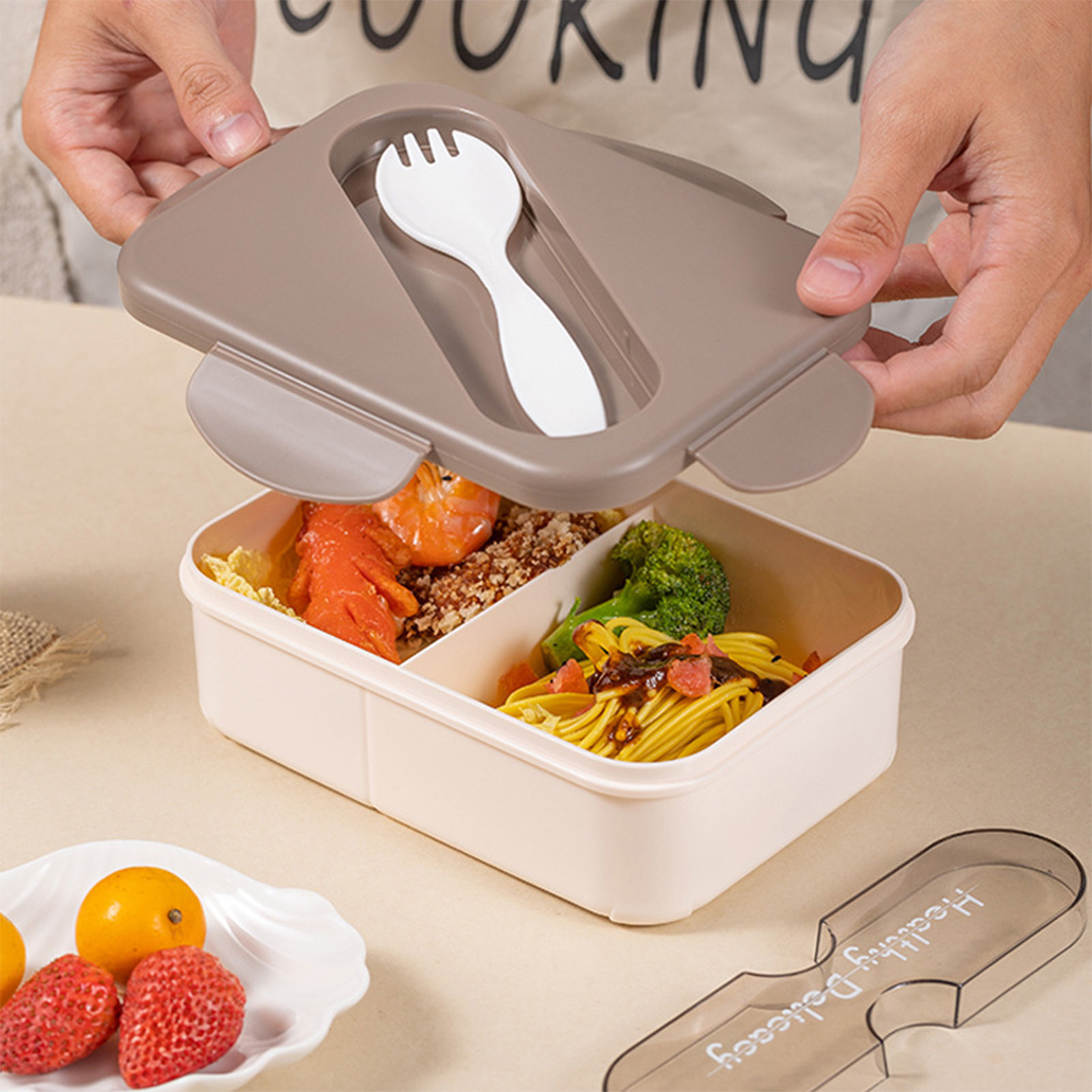 Студенческий ланч-бокс с вилко – обзор и цена Meal Prep Microwave
