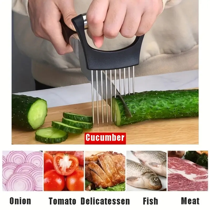 Нож-игла для нарезки лука из н – обзор и цена Onion Holder Slicer