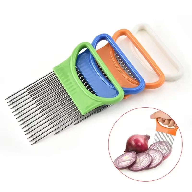 1/2/3/4 шт. без усилий ломтик  – обзор и цена Onion Holder Slicer