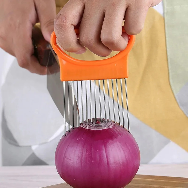 1/2/3/4 шт. без усилий ломтик  – обзор и цена Onion Holder Slicer