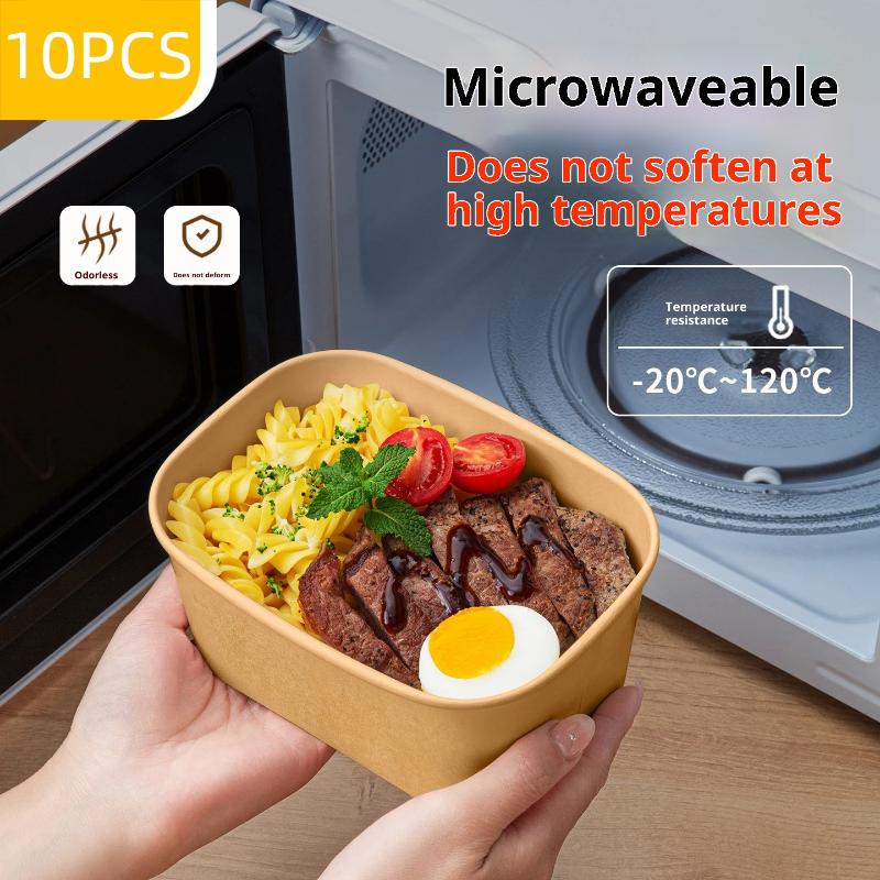 10 шт. квадратных одноразовых  – обзор и цена Meal Prep Gym Food